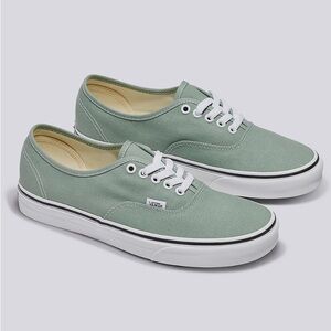 Vans authentic color theory shoes - iceberg green